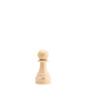 33710 Μύλος Πιόνι σκακιού, ύψος 165mm, άσπρος, Bisetti Italy