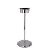 BS-VI-C Βάση Σαμπανιέρας INOX, επιδαπέδια, στρογγυλή, φαρδιά