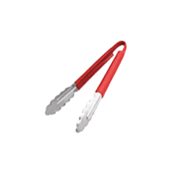 CP-I-A-9-R Λαβίδα Barbecue, 23cm, ΙΝΟΧ 0.9mm, Κόκκινη