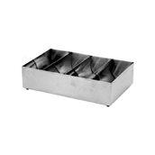 FP-II-M4 Θήκη μαχαιροπήρουνων 4 θέσεων, 41x25x11cm, INOX