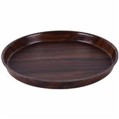 HOR420MD Δίσκος laminated με αντιολισθητική επιφάνεια, βαθύς, φ42cm, χρώμα ξύλου