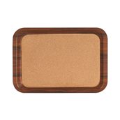 COR240340MD Δίσκος laminated σερβιρίσματος με φελλό, 24x34cm, χρώμα ξύλου
