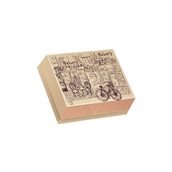 025.04.004 Κουτί Φούρνου Μεταλιζέ, σχέδιο BAKERY No6, 18.5x16x8cm, τιμή ανά κιλό