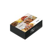 025.03.006 Κουτί μεταλιζέ GOOD FOOD μερίδα γύρος & καλαμάκια, 27x14x5cm, τιμή ανά κιλό