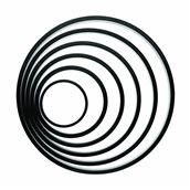 MF.346716 Τσέρκι στρογγυλό, Exoglass (-20°C/+220°C), Monoblock, NSF, φ26x2.5cm, Matfer