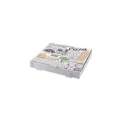 26x26x4.2/RM-WH Κουτί Πίτσας Μικροβέλε, σχέδιο Rome Λευκό, 26x26x4.2cm