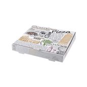 40x40x5/RM-WH Κουτί Πίτσας Μικροβέλε, σχέδιο Rome Λευκό, 40x40x5cm