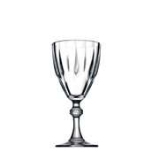 PAS.44757 Γυάλινο Ποτήρι Σκαλιστό Κολωνάτο, 19cl, φ7.8x16.2cm, DIAMOND PASABAHCE