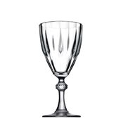 PAS.44777 Γυάλινο Ποτήρι Σκαλιστό Κολωνάτο, 31.5cl, φ8.8x18.5cm, DIAMOND, PASABAHCE