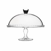 PAS.95200 Τουρτιέρα γυάλινη φ32cm, με καπάκι, PASABAHCE