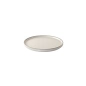 IS.054240 Πιάτο πορσελάνης με κάθετο γείσο, άσπρο, φ20xΥ1.6cm, Σειρά Nuage, InSitu