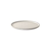 IS.054242 Πιάτο πορσελάνης με κάθετο γείσο, άσπρο, φ25xΥ1.6cm, Σειρά Nuage, InSitu