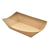 260-16-1005 Χάρτινο σκαφάκι Kraft, 23oz, 22x16x5.5cm, μιας χρήσης