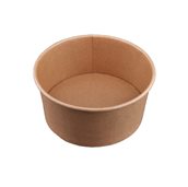 261-16-1100 Χάρτινο μπωλ Kraft Φ16.5xΥ7cm, 1100ml, μιας χρήσης