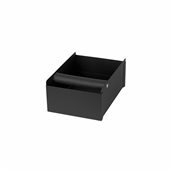 V20-010A/BLACK Κουτί υπολλειμάτων καφέ, INOX Μαύρο, μικρό 20x15x9cm, Ελληνικής κατασκευής