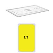 GNPLSS-11 Καπάκι PC για Λεκάνες GN Inox, GN1/1 (325 x 530mm)
