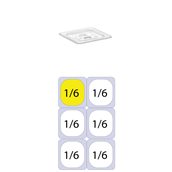 GNPLSS-16 Καπάκι PC για Λεκάνες GN Inox, GN1/6 (162 x 176mm)