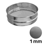 KOC-308/1MM Κόσκινο INOX 18/10, στρογγυλό φ30x8cm, ψιλή σίτα 1mm (αλεύρι)