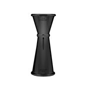 LUMIAN.0040 Μεζούρα Japanese Jigger, 25/50ml (εσωτ. 15/25/45ml), 11cm, INOX 18/10, μαύρη, Lumian