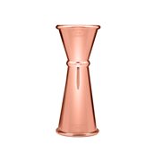 LUMIAN.0041 Μεζούρα Japanese Jigger, 25/50ml (εσωτ. 15/25/45ml), 11cm, INOX 18/10, χάλκινη, Lumian