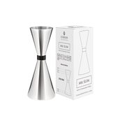 LUMIAN.0237 Μεζούρα Black Ruby, 30/60ml, 13cm, INOX 18/10, ασημί, Lumian