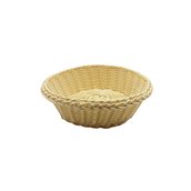 RAT-N106 Ψωμιέρα/Καλάθι Rattan, στρογγυλό φ24cm, μπεζ