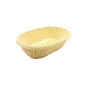 RAT-N1121 Ψωμιέρα/Καλάθι Rattan, οβάλ 26x20cm, μπεζ