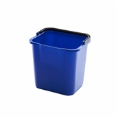 TR.5265/BU Πλαστικός κουβάς με χερούλι 4.7lt, 21.3x17.7x21.5cm, στοιβαζόμενος, μπλε. Trust