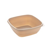 HOT76124IR Δοχείο Τροφίμων Τετράγωνο 750ml, 16x16x6cm, PP, Μπεζ, Μίας Χρήσης, Sabert