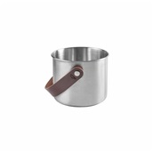 LACOR.65614 Παγοδοχείο πολυτελείας, φ14cm, 1.5Lt, INOX 18/10, δερμάτινο χερούλι, Lacor