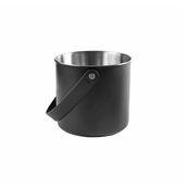 LACOR.65418 Σαμπανιέρα πολυτελείας, φ18cm, 4Lt, μαύρο, INOX 18/10, δερμάτινο χερούλι, Lacor