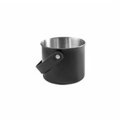 LACOR.65414 Παγοδοχείο πολυτελείας, φ14cm, 1.5Lt, μαύρο, INOX 18/10, δερμάτινο χερούλι, Lacor