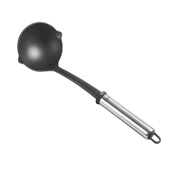 LACOR.68271 Κουτάλα Nylon, 100ml, 10.5x9.5cm, με INOX 18/10 λαβή, μήκος 33.5cm, Lacor