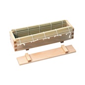 LT.SUSH02 Καλούπι Sushi ξύλινο bamboo ματ, 26x7.5x5.5cm, με καπάκι, σειρά AUTRE, Louis Tellier