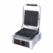 HEG-811 Ηλεκτρική Τοστιέρα Grill, μονή, 22.6x23cm, Ραβδωτή, 1800W, KARAMCO