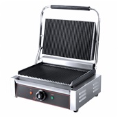 HEG-811E Ηλεκτρική Τοστιέρα Grill, μονή, 34.5x23cm, Ραβδωτή, 2200W, KARAMCO