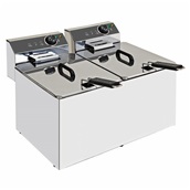 XDF77LCON Φριτέζα Διπλή, 2x7lt Λάδι, 7000W. XDOME