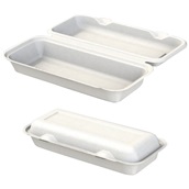 PUL201550C4 Δοχείο Panini (Σαντουιτς) Με Καπάκι, 600ml, 29x13x7.5cm, από ζαχαροκάλαμο, Εκρού, Sabert