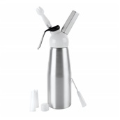 LACOR.68501 Σιφόν Σαντιγύς, Αλουμινίου, 1Lt, φ11x36cm, με κεφαλή πλαστική. Lacor