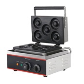 IDM-5 Επαγγελματική Βαφλιέρα, για 5 Donuts, 1500W, πλάκα 27x18.6cm, KARAMCO