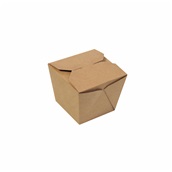 P011481/P007280 Χάρτινο κουτί Pasta, Kraft, 8.5x8.5x9cm, μιας χρήσης, ROIS Bros