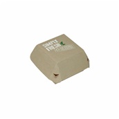 P009405 Χάρτινη συσκευασία Easy-Open Green Line, για Burger, 11x11x8.5cm, μιας χρήσης, ROIS Bros