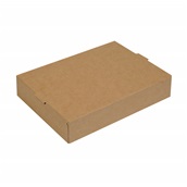 P005641 Χάρτινο κουτί Easy-Open All Day, Kraft, 23x16.5x5cm, μιας χρήσης, ROIS Bros
