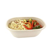 PUL18026 Μπωλ Οβάλ 770ml, 19x15x6cm, από ζαχαροκάλαμο, Μίας Χρήσης, Sabert