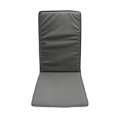 AI-MX-11159 Μαξιλάρι καρέκλας 45x110x3cm με ψηλή πλάτη, Υδρόφοβο, Ανθρακί, Artisti Italiani