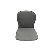 AI-MX-11153 Μαξιλάρι καρέκλας 43x78x3cm, Υδρόφοβο, Ανθρακί, Artisti Italiani