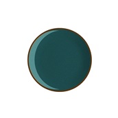 LOP99-FP-23 Πιάτο Ρηχό πορσελάνης, Φ23cm, Κυπαρισσί με ρίγα, σειρά OPERA, LUKANDA
