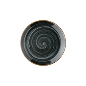 TWI-FP-23 Πιάτο Ρηχό πορσελάνης, Φ23cm, Γκρίζο-Μπλε, σειρά TWISTER, LUKANDA