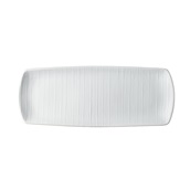 LKS-PL-3614 Πιατέλα πορσελάνης 36X14cm, ανάγλυφη, LUKANDA