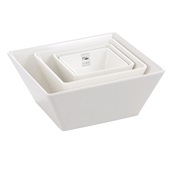 MQB-18/WH Μπωλ τετράγωνο μελαμίνης 17.7x17.7xΥ8.3cm, άσπρο
